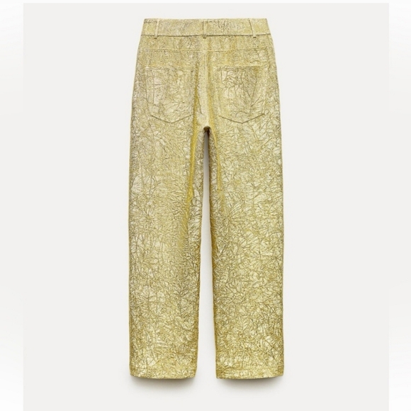 ❌️SOLD❌️SHINY PANTS ZW COLLECTION SIZE M - Picture 8 of 12